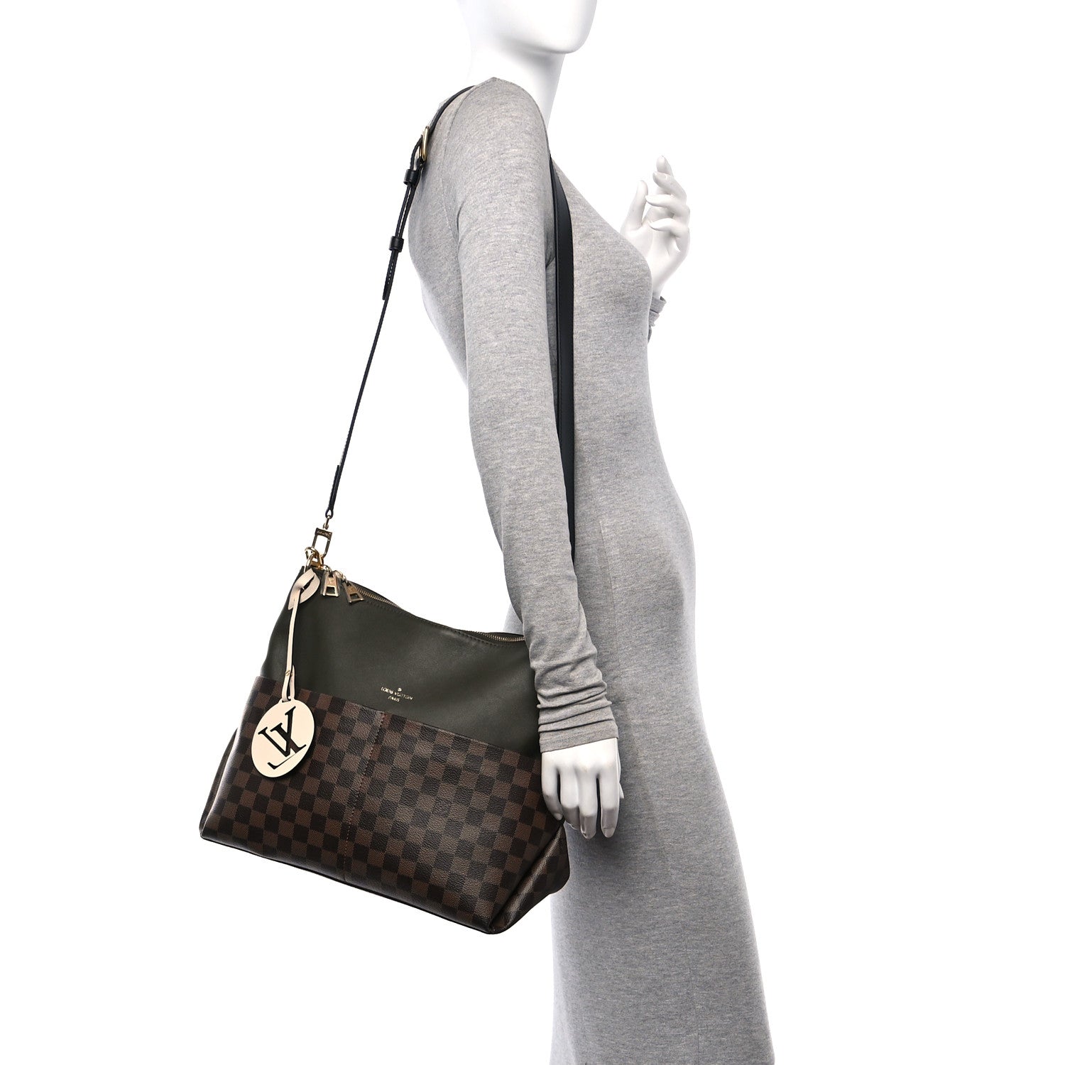 Louis Vuitton Damier Ebene Calfskin Maida Khaki 2 of 10