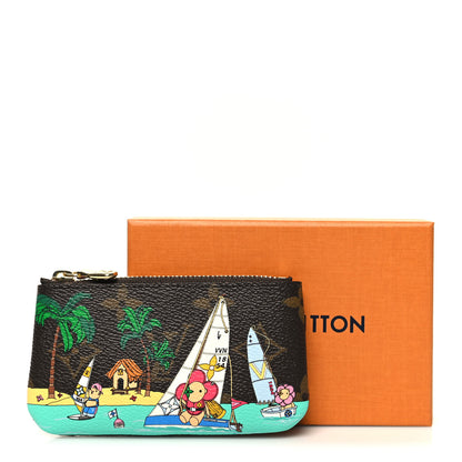 Louis Vuitton Monogram 2023 Christmas Animation Sailing Vivienne Key Pouch Dragonfruit Pink 8 of 8