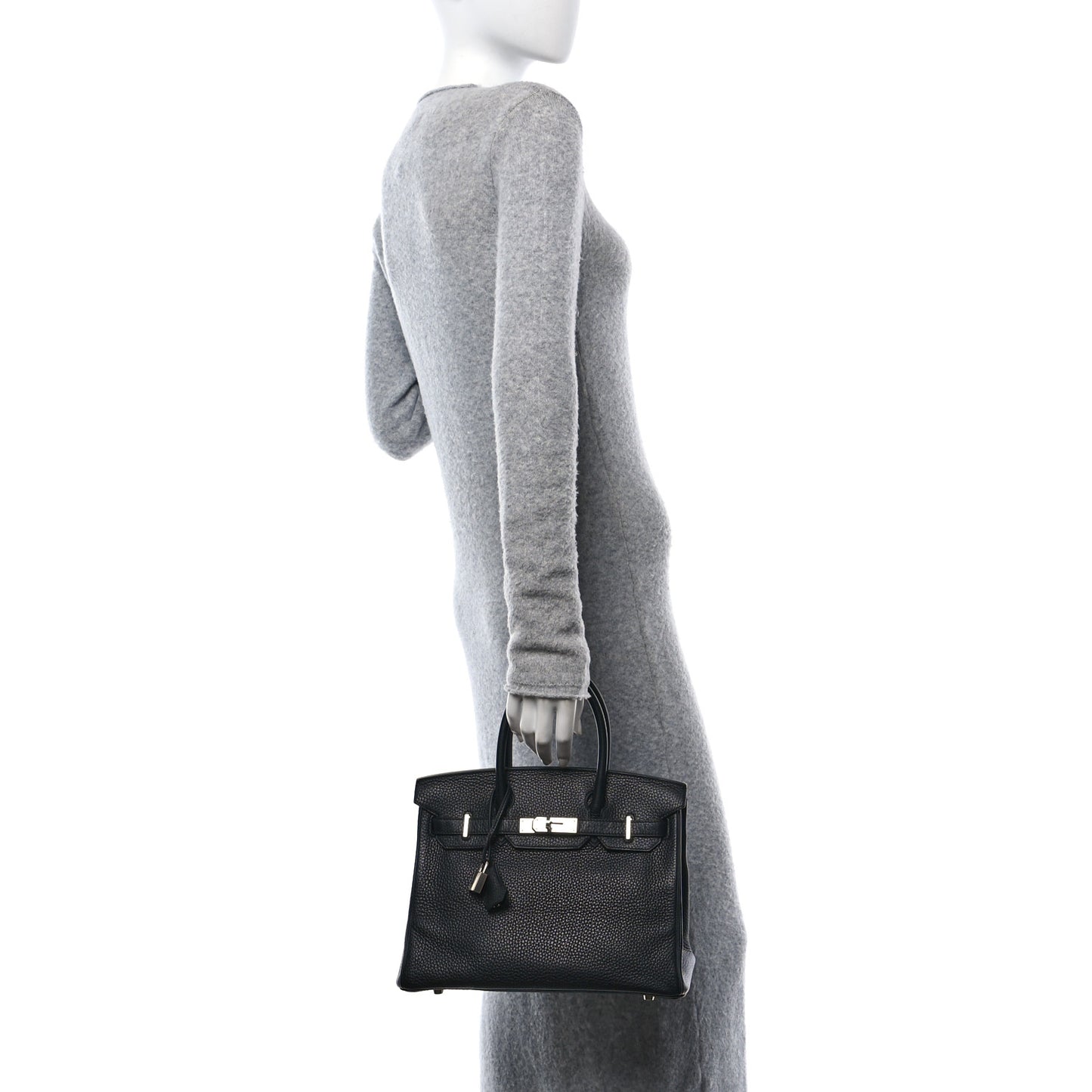 Taurillon Clemence Birkin 30 Black