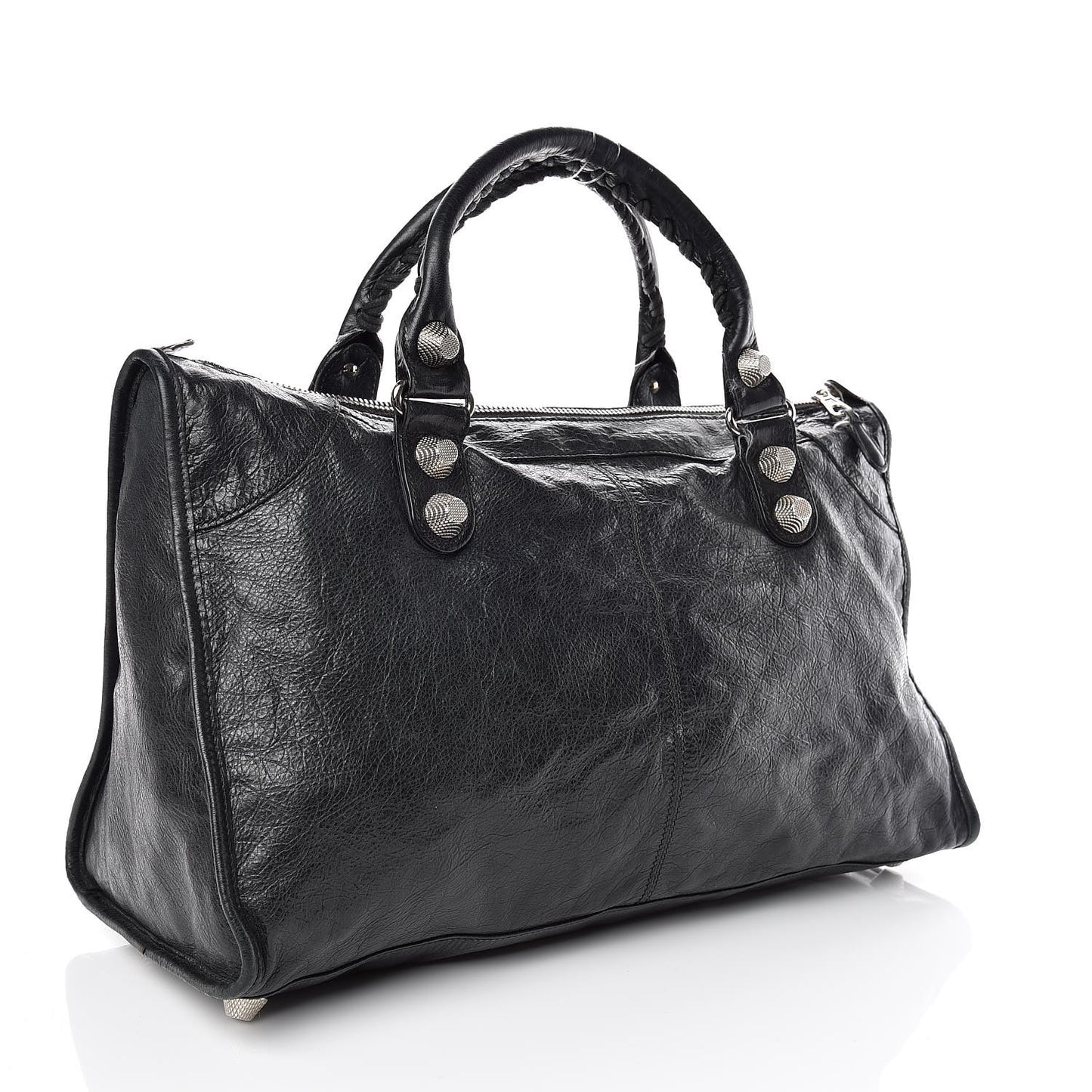 Agneau Giant 21 Silver Hardware Work Black