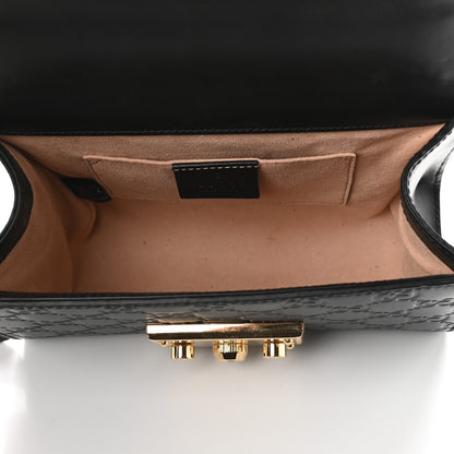 Gucci Guccissima Small Padlock Shoulder Bag Black 5 of 9
