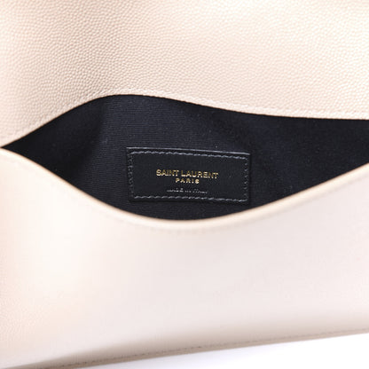Saint Laurent Grain De Poudre Uptown Pouch Dark Beige 7 of 9