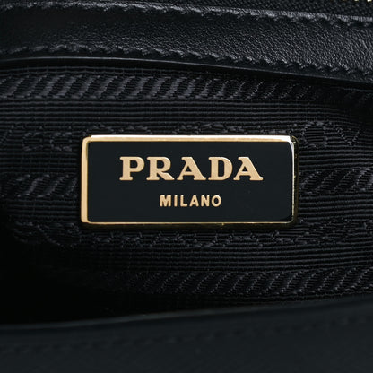 Prada Saffiano Soft Calfskin Small Zippered Tote Black 5 of 9