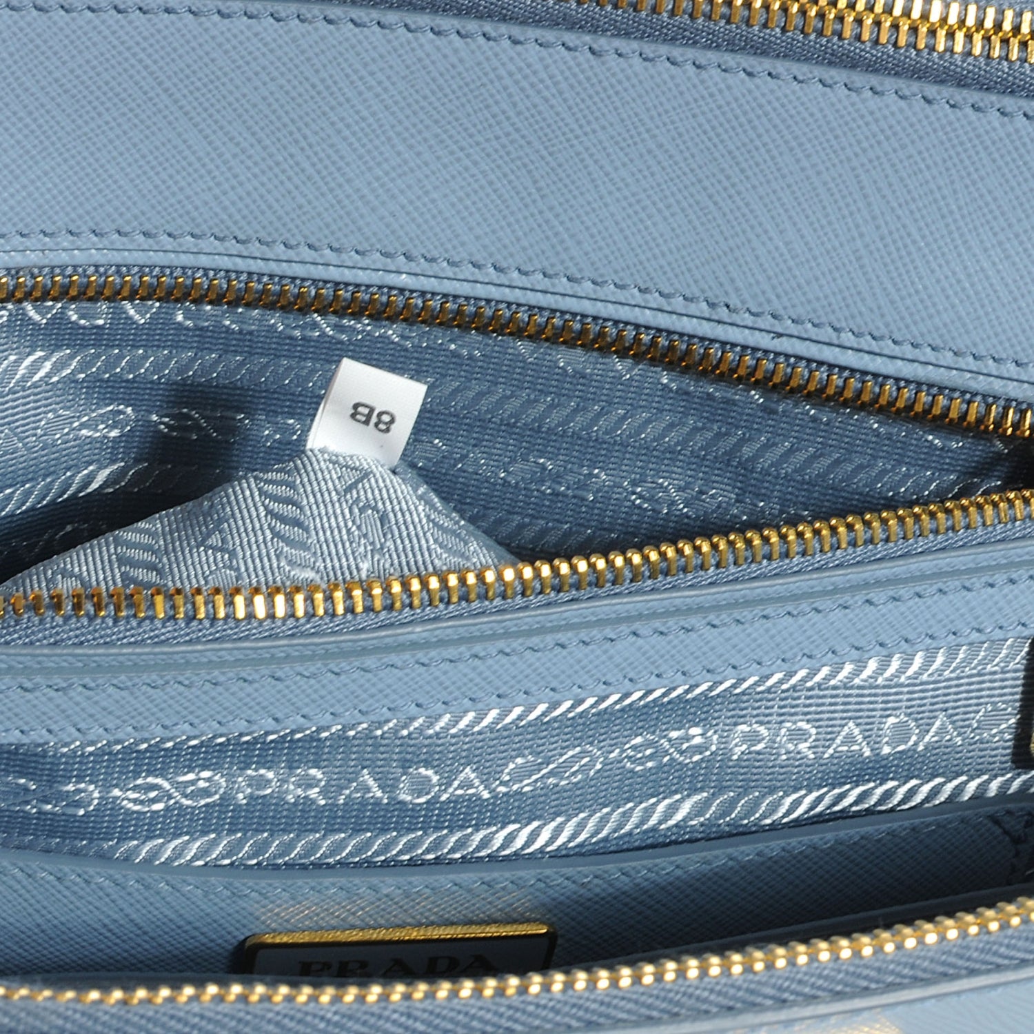 Prada Saffiano Lux Large Tote BN2274 Astrale 8 of 8