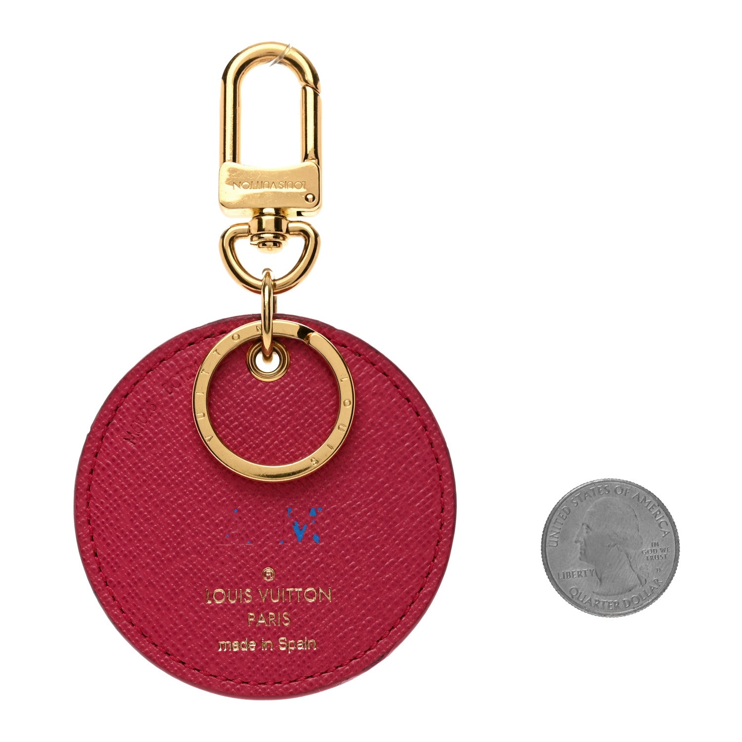 Louis Vuitton Damier Ebene Illustre Posies Bag Charm 2 of 4
