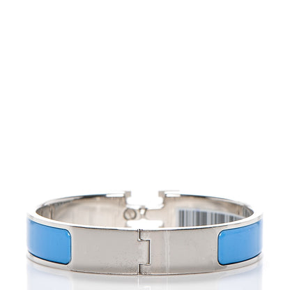 Hermes Enamel Narrow Clic Clac H Bracelet PM Bleu Cielo 3 of 12