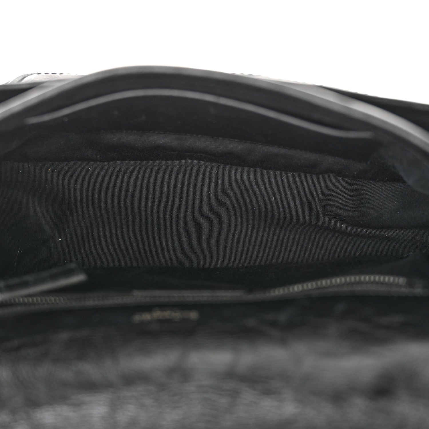 Saint Laurent Crinkled Calfskin Matelasse Monogram Medium Niki Chain Satchel Black 5 of 10