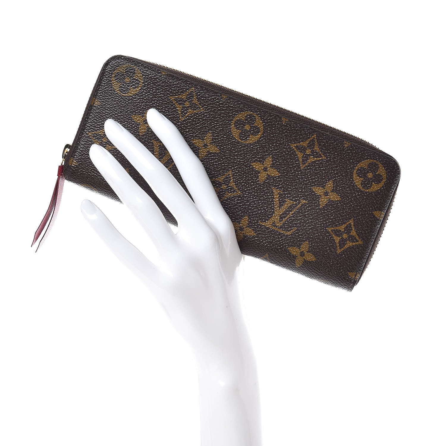 Louis Vuitton Monogram Clemence Wallet Fuchsia 2 of 9