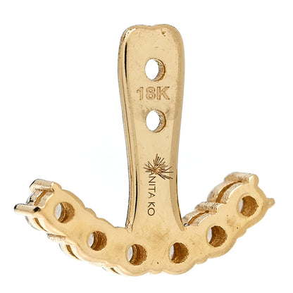 Anita Ko 18K Yellow Gold Diamond Earring Jacket 4 of 5