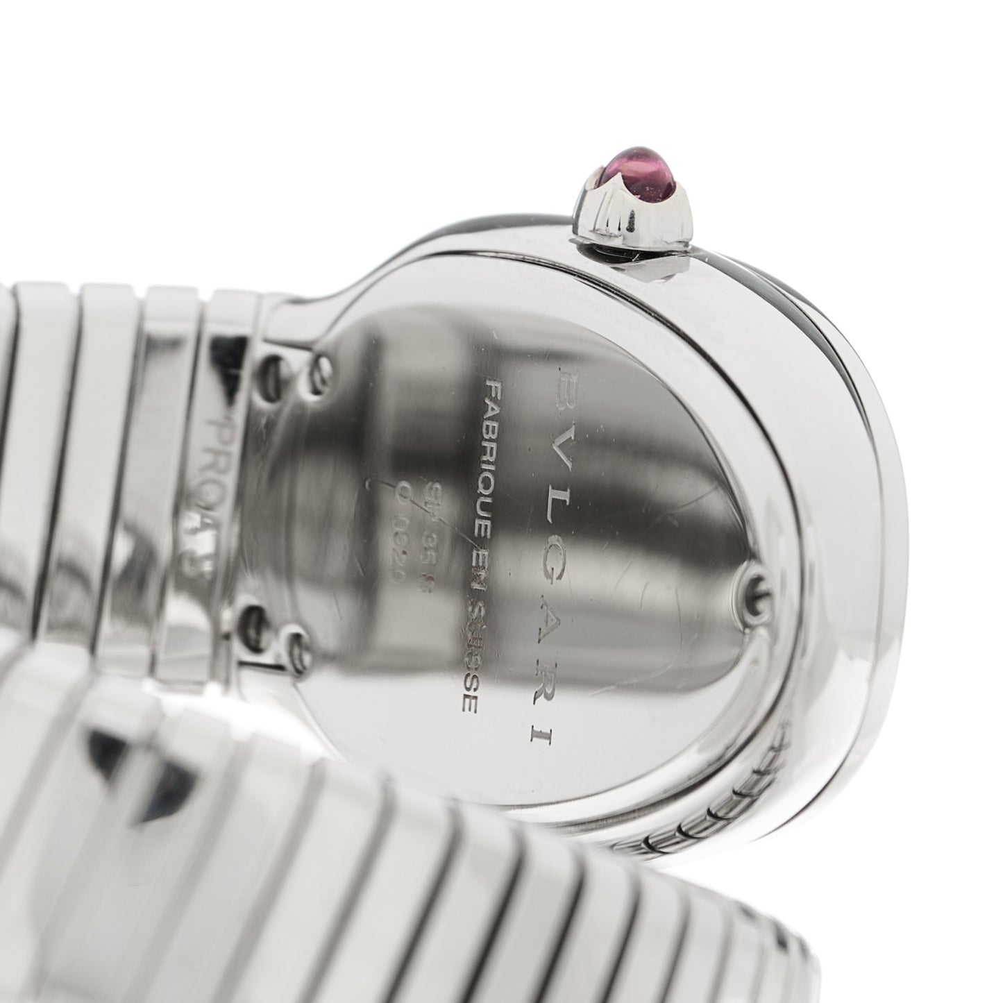 Stainless Steel 35mm Serpenti Tubogas Quartz Watch