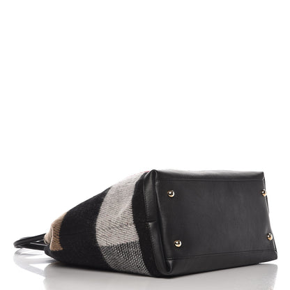 Burberry Brit Blanket Medium Lauriston Tote Dark Grey 4 of 8