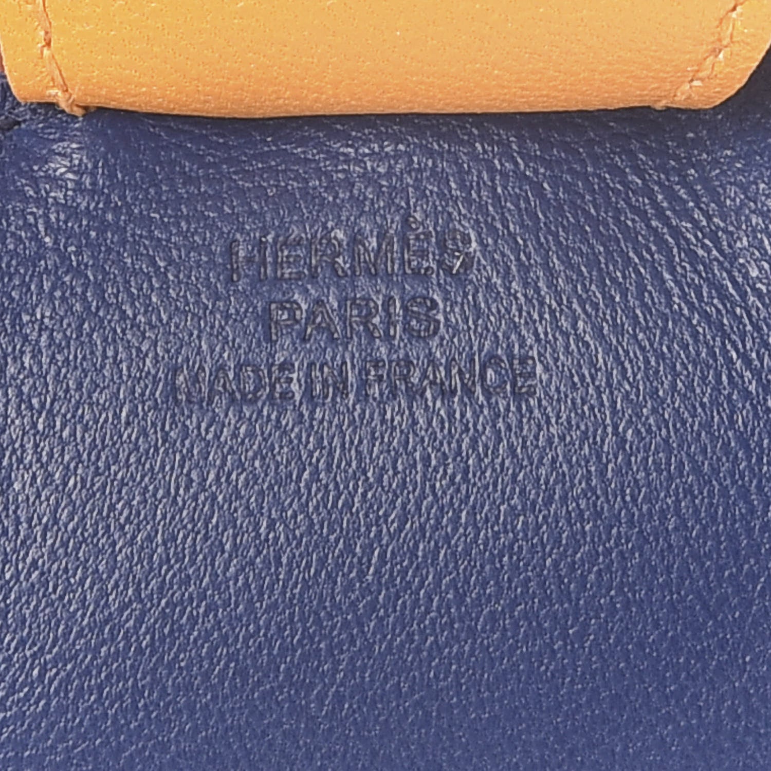 Hermes Milo Lambskin Grigri Rodeo Horse Bag Charm MM Bleu de Malte Cornaline Jaune D'Or 3 of 5