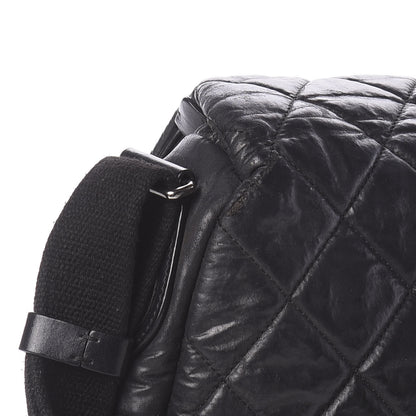 Chanel Aged Calfskin Quilted Expandable Messenger Black 11 of 18