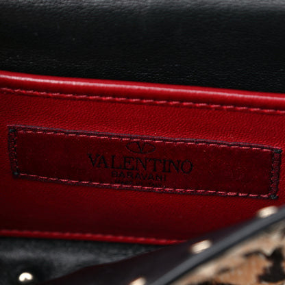 Valentino Garavani Calf Hair Leopard Print Small Rockstud Spike Shoulder Bag 6 of 17