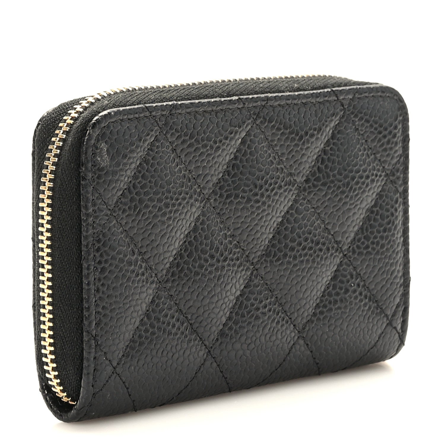 Chanel Caviar Quilted Classic Zipped Coin Purse Black 4 of 8