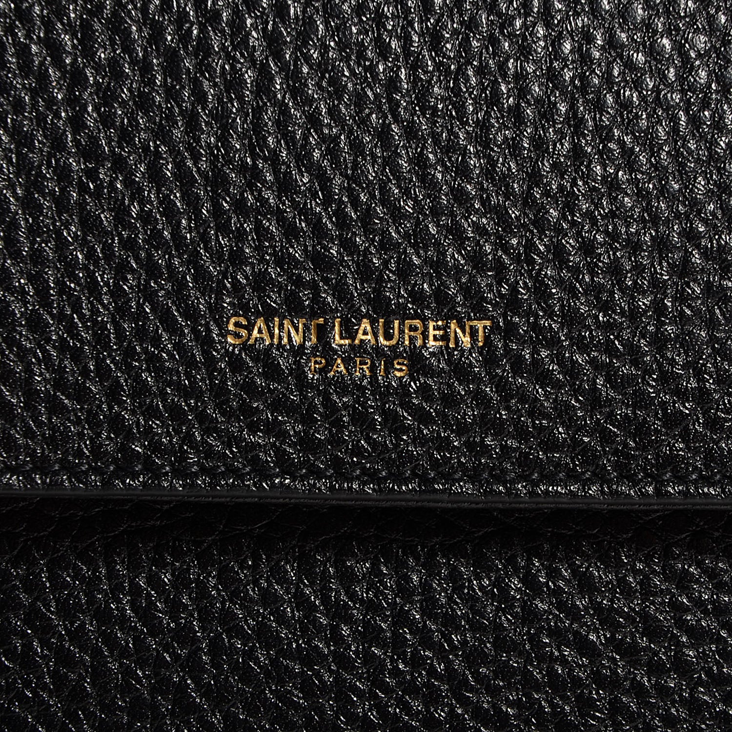 Saint Laurent Grained Calfskin Medium Moujik Top Handle Bag Black 6 of 11