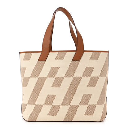Hermes Swift H Canvas Cabas H En Biais 40 Ecru Naturel Gold 1 of 11