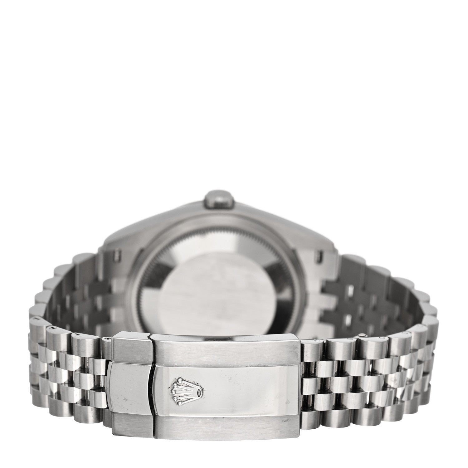Rolex Stainless Steel 18K White Gold Diamond 36mm Oyster Perpetual Datejust Watch Green Palm 126234 3 of 5