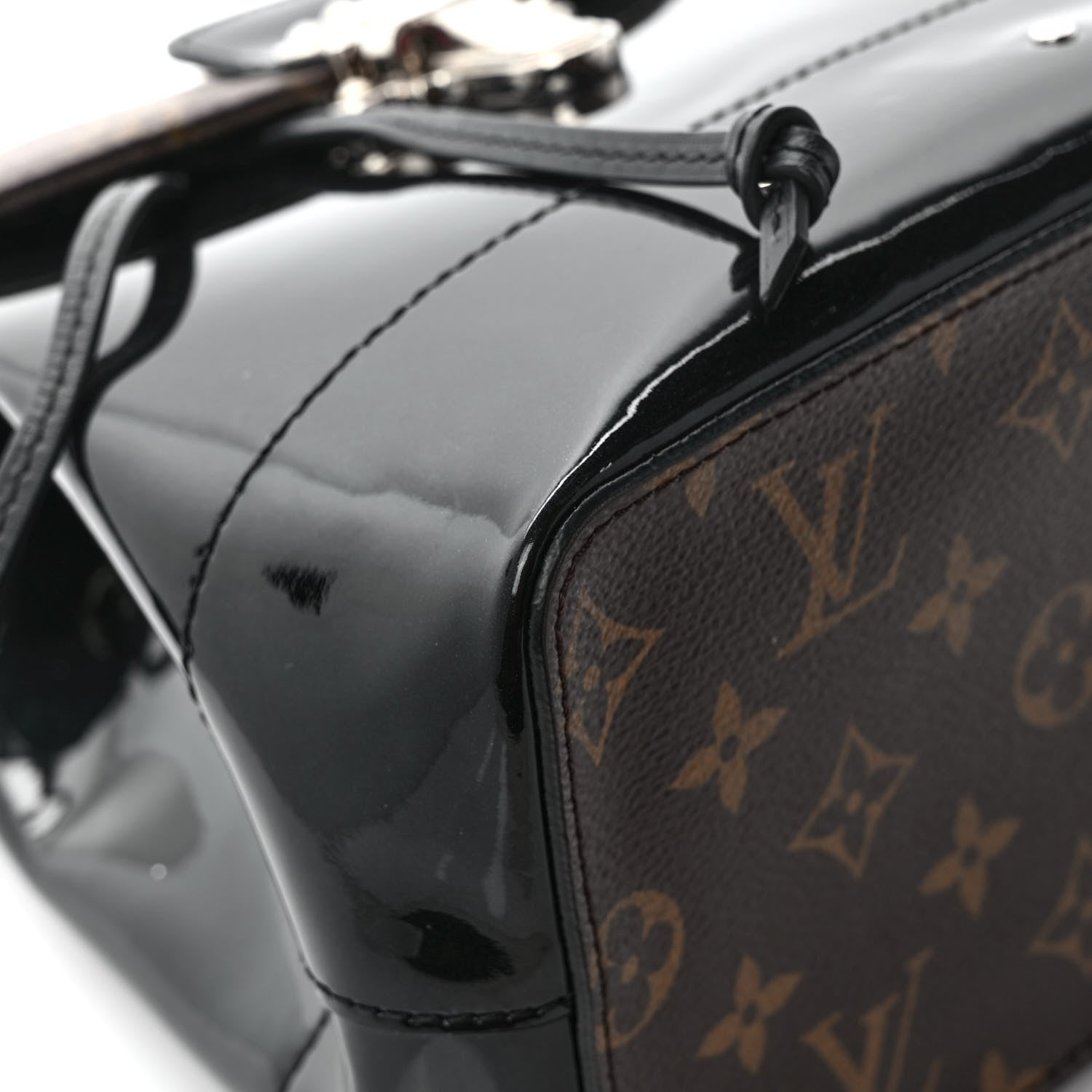 Louis Vuitton Patent Monogram Hot Springs Backpack Black 10 of 11