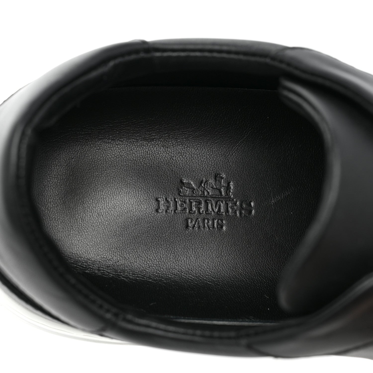 Hermes Calfskin Day Sneakers 37 Black 10 of 10