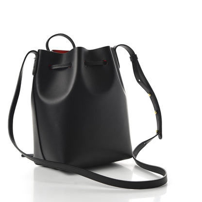 Mansur Gavriel Calfskin Mini Bucket Bag Black Flamma 3 of 9