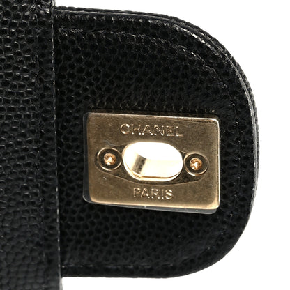 Chanel Shiny Caviar Preppy Coco Small Bowling Bag Black 7 of 12