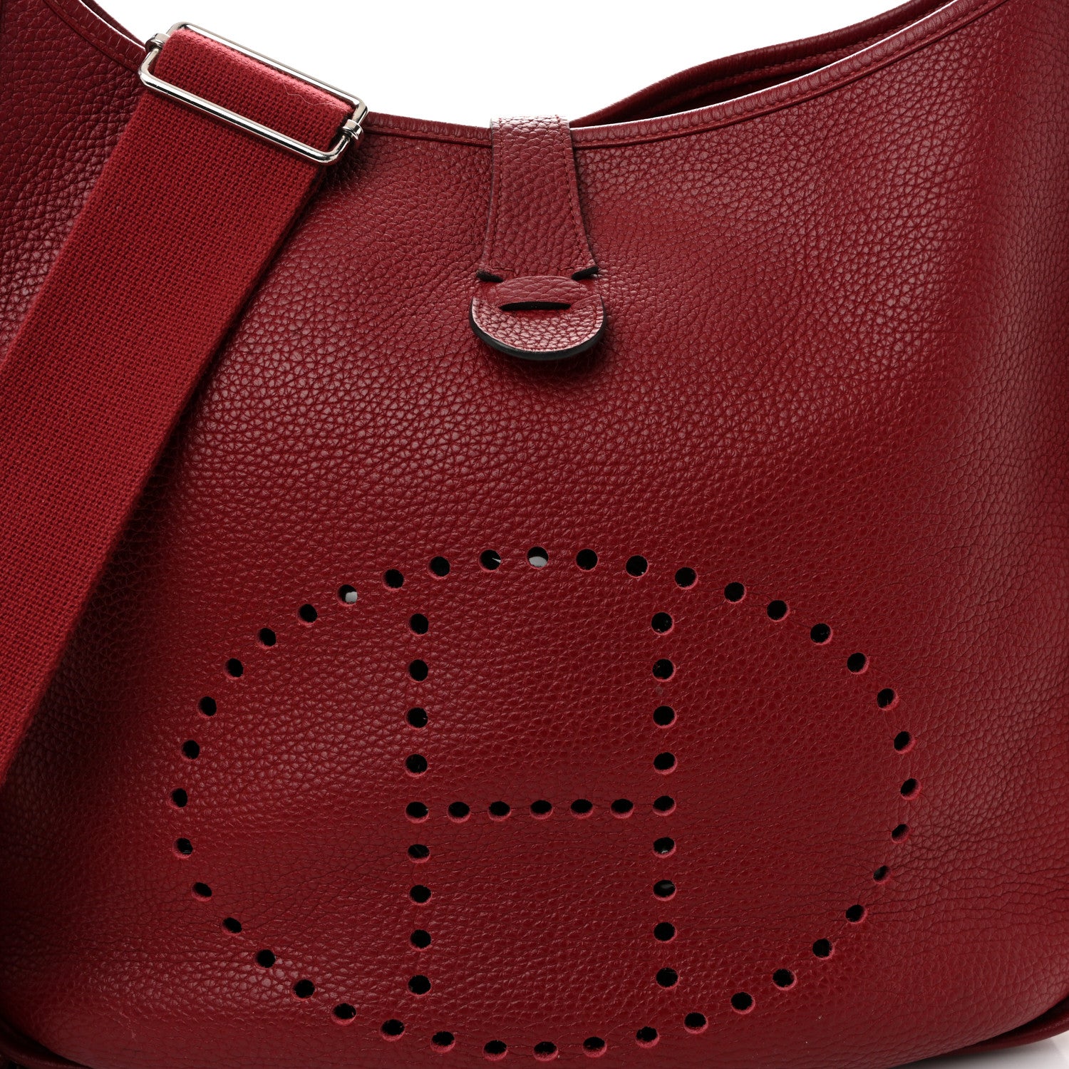 Hermes Taurillon Clemence EVELYNE III PM Rubis 8 of 11