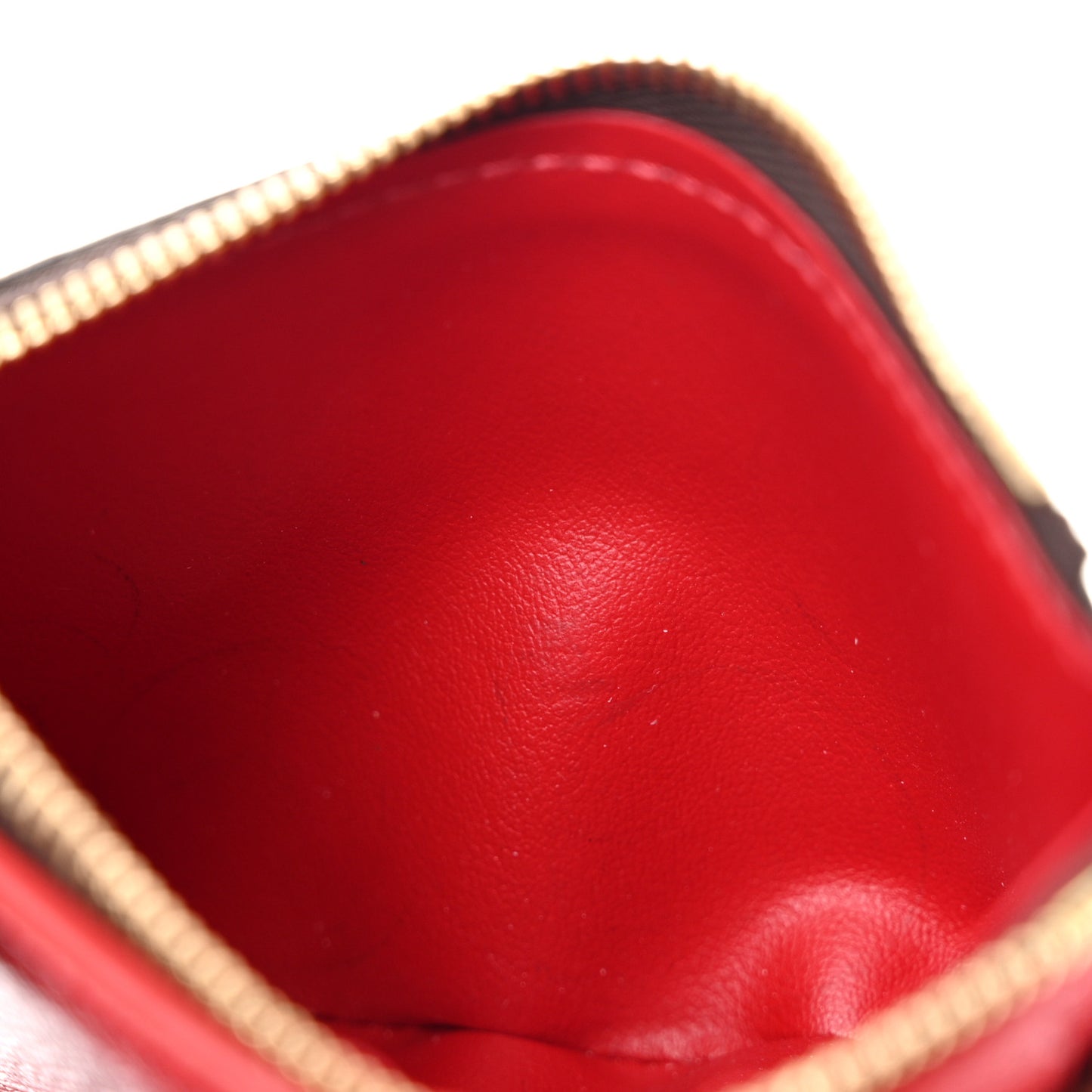 Damier Ebene Victorine Wallet Red