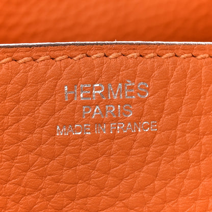 Hermes Taurillon Clemence Lindy 34 Orange 6 of 14