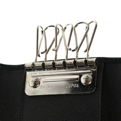 Prada Saffiano Metal 6 Key Holder Black 6 of 8