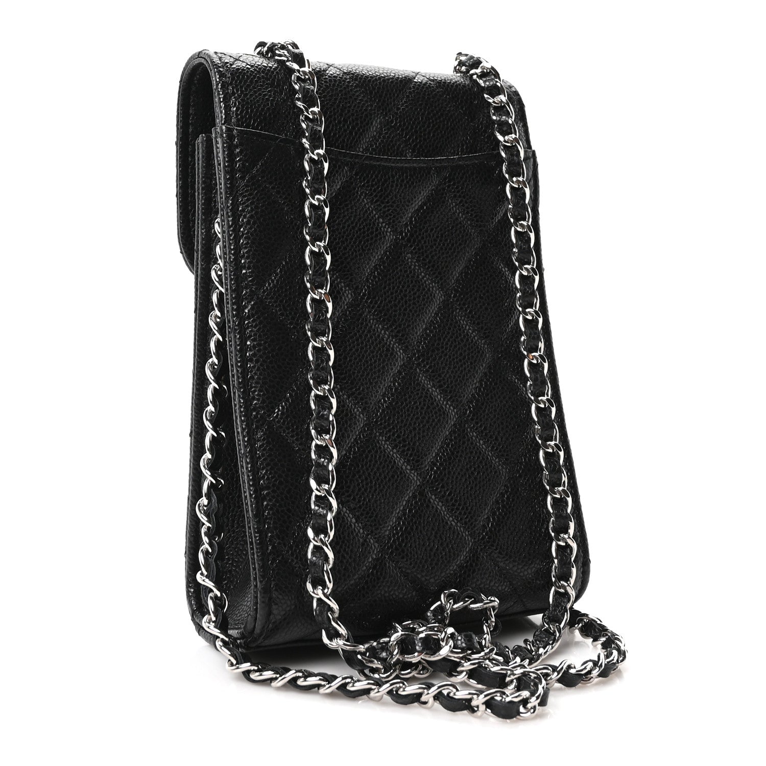 Chanel Caviar Quilted Classic Phone Holder Black 3 of 11