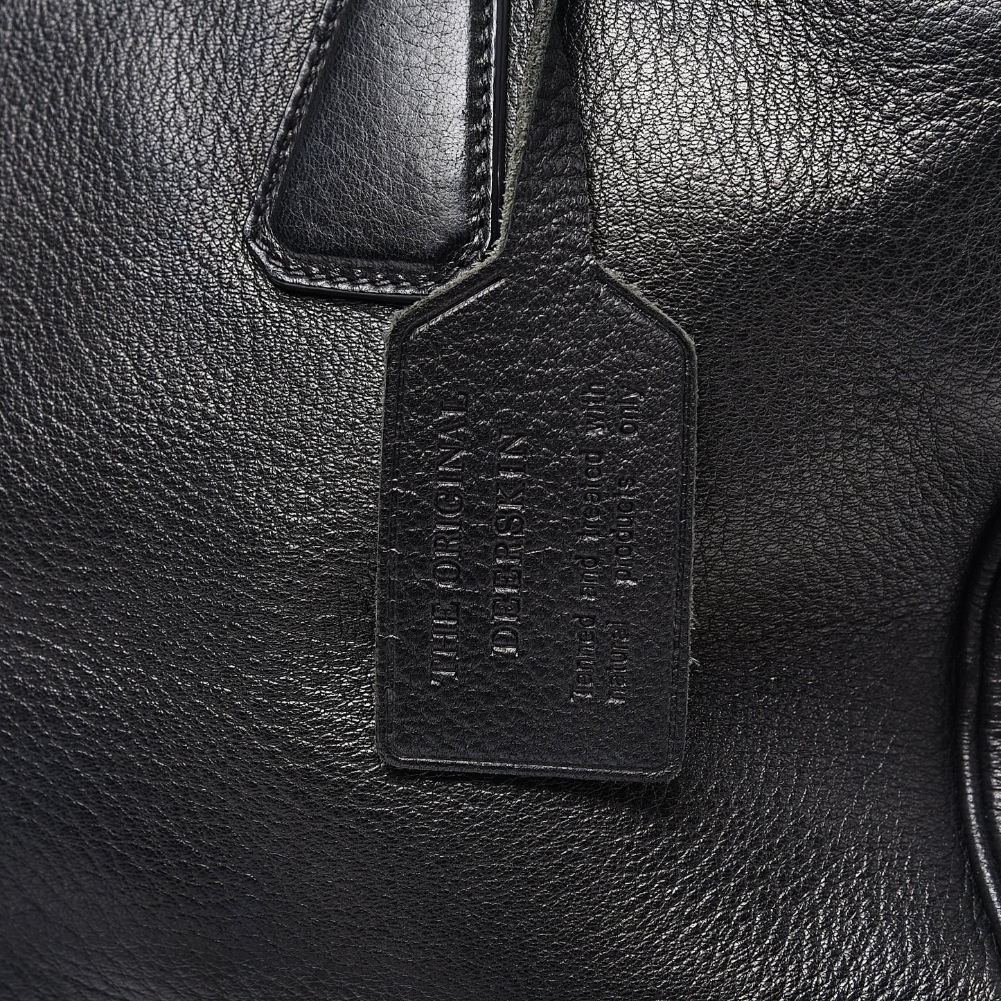 Vitello Daino Tote Black