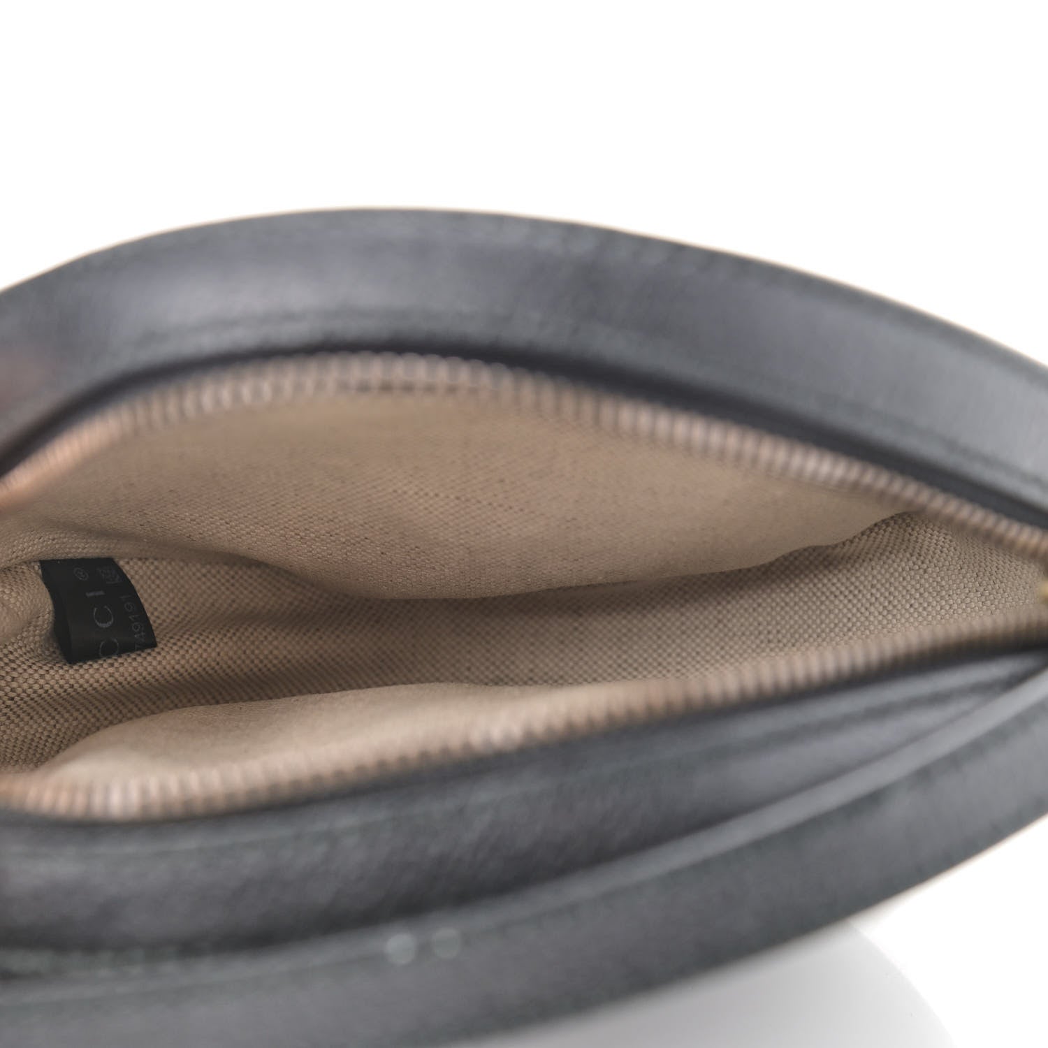 Gucci Velvet Calfskin GG Monogram Round Shoulder Bag Blue Beige 5 of 10