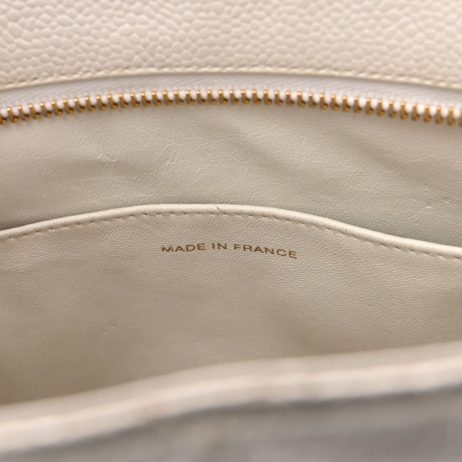 Chanel Caviar Quilted Medallion Tote White 7 of 12
