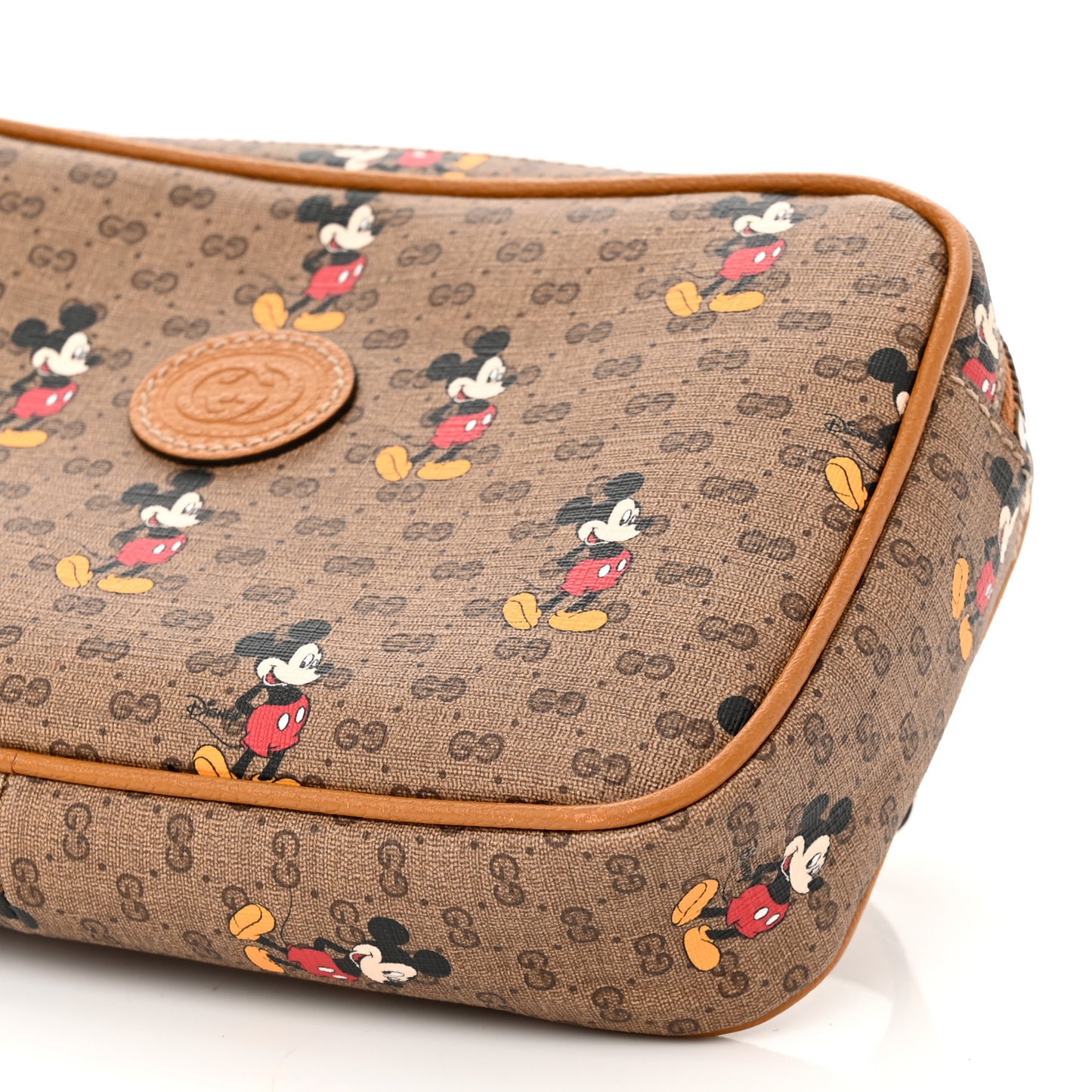 X DISNEY Mini Vintage GG Supreme Monogram Mickey Mouse Small Belt Bag 90 36 Beige Vintage Sun Oil