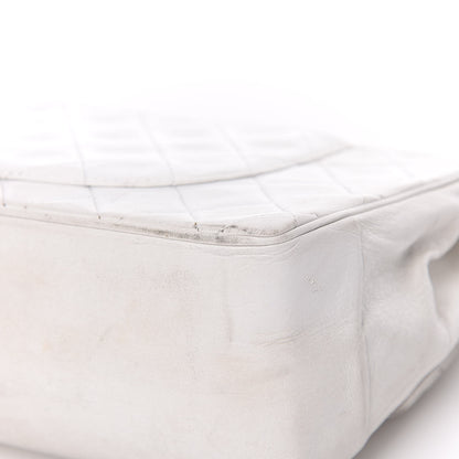 Chanel Lambskin Quilted Medium Double Flap White 27 of 27