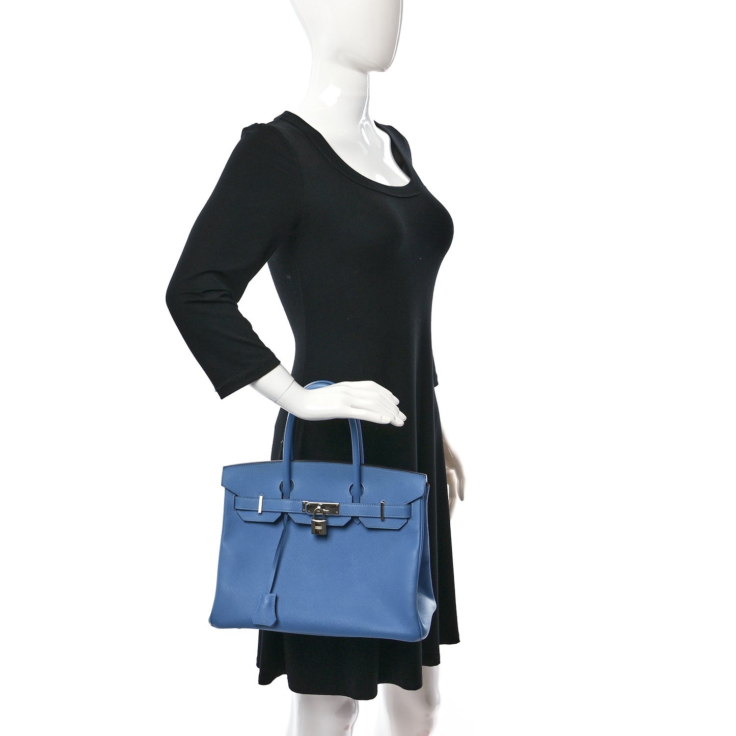 Epsom Birkin 30 Bleu Paradis