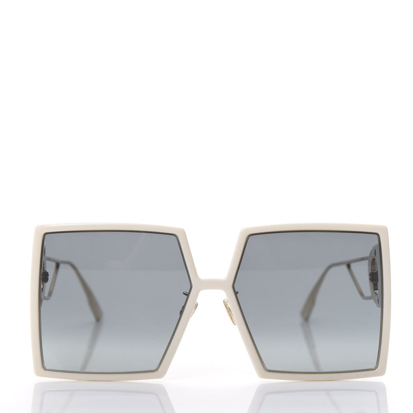 Square 30 Montaigne Sunglasses White