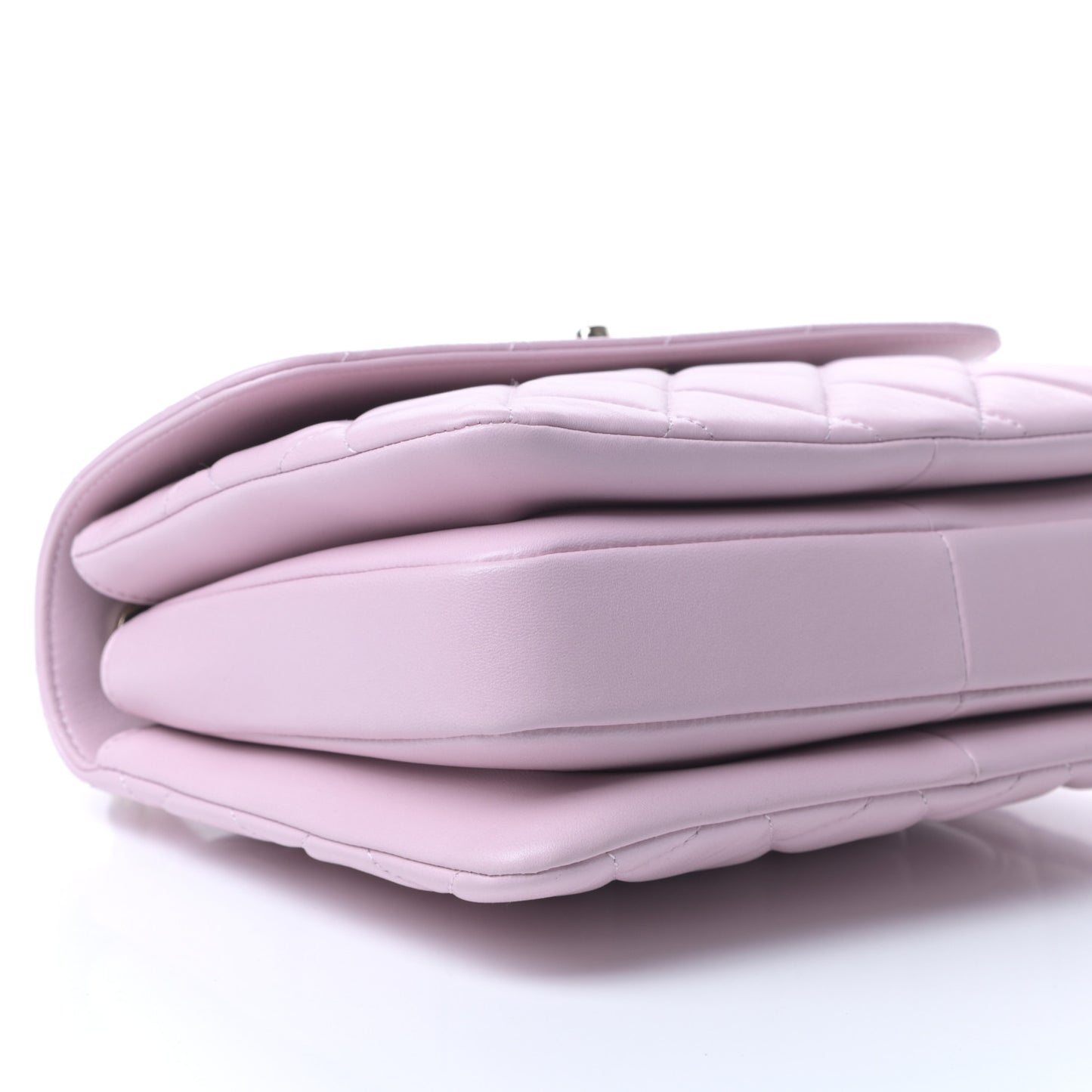 Lambskin Quilted Small Trendy CC Flap Dual Handle Bag Light Pink