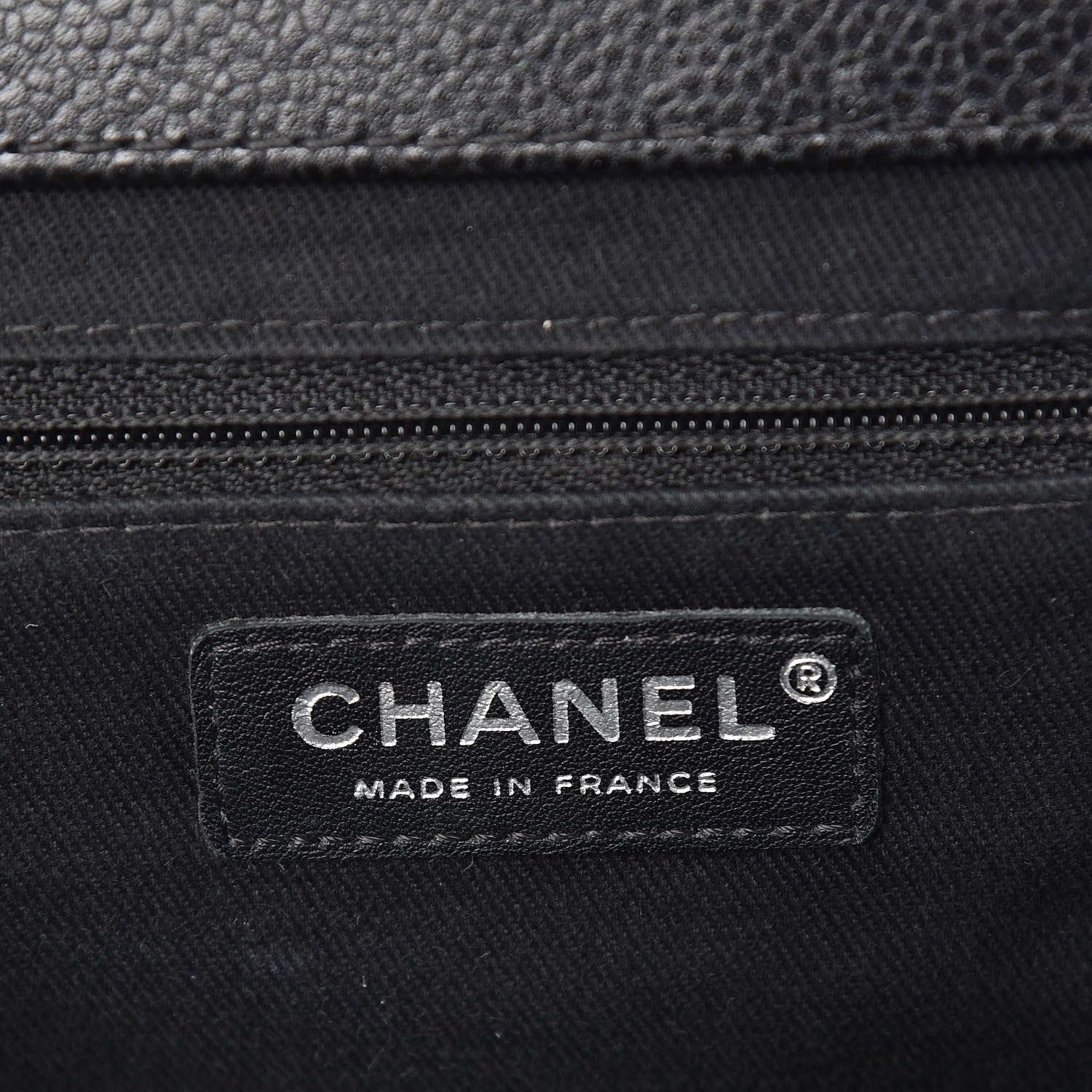 Chanel Caviar Quilted CC Large Clutch Black 6 of 9