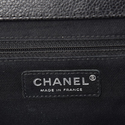 Chanel Caviar Quilted CC Large Clutch Black 6 of 9