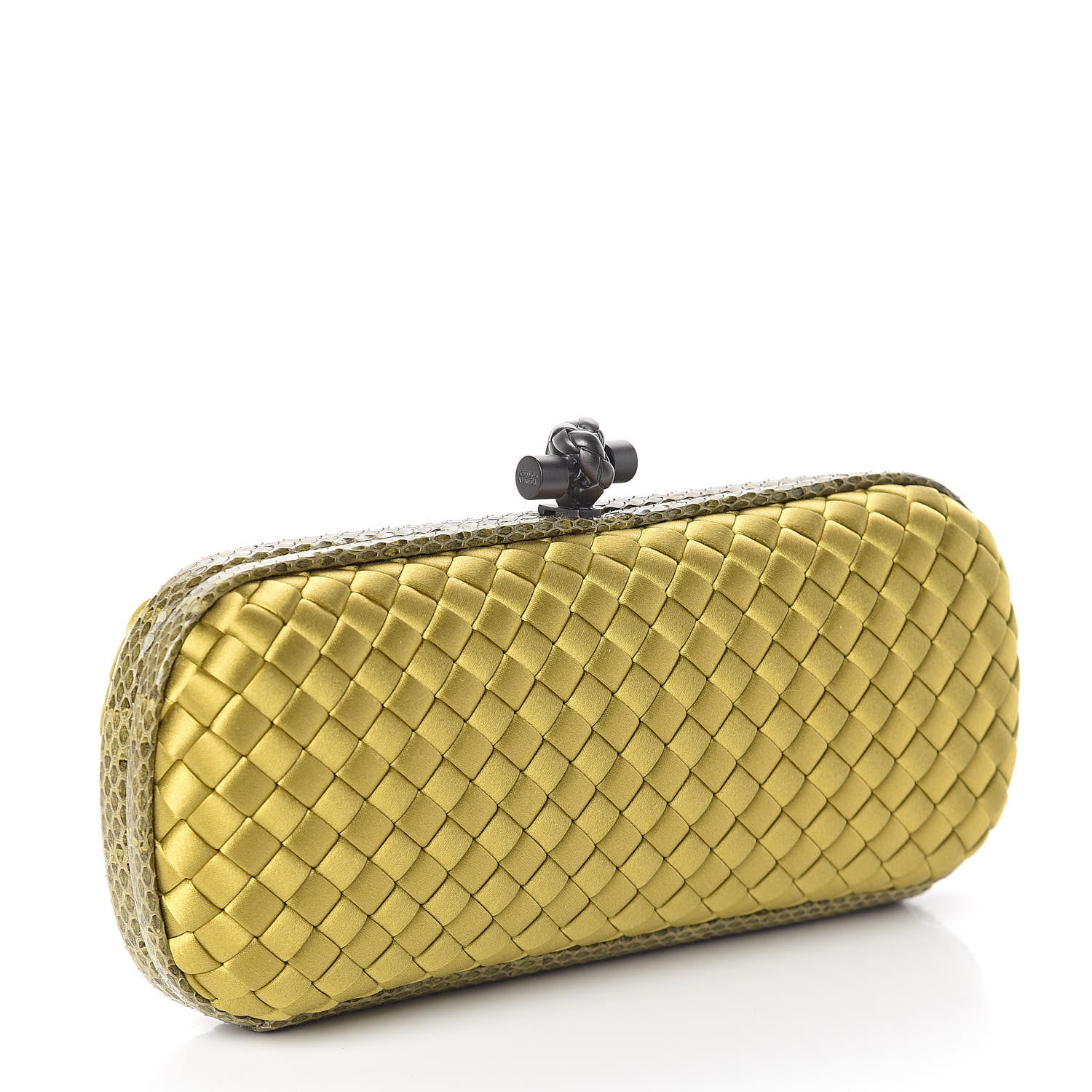 Bottega Veneta Satin Intreccio Impero Ayers Stretch Knot Clutch Duchesse 3 of 6