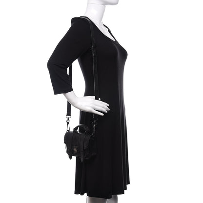 Proenza Schouler Lambskin Micro PS1 Satchel Black 2 of 9