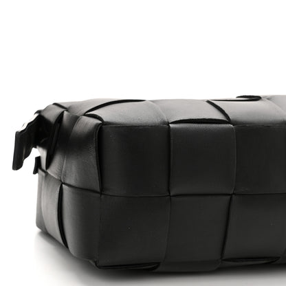 Bottega Veneta Lambskin Maxi Intrecciato Brick Cassette Bag Black 8 of 9