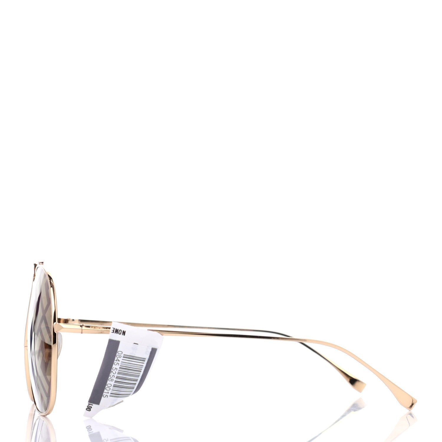 Fendi Metal Fendi Forever Aviator Sunglasses FF0407/G/S Gold 3 of 6