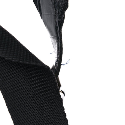 Prada Tessuto Nylon Crocodile Embossed Calfskin Cinch Backpack Black 27 of 28