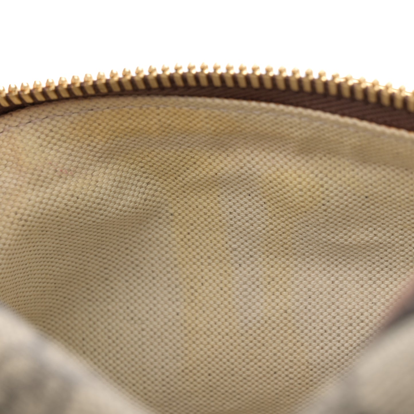 GG Supreme Monogram Textured Calfskin Retro Interlocking G Belt Bag Beige Ebony Brown Sugar