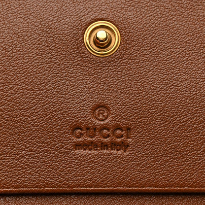 Gucci Wonka Grain Calfskin Diana Card Case Wallet Cuir 6 of 8