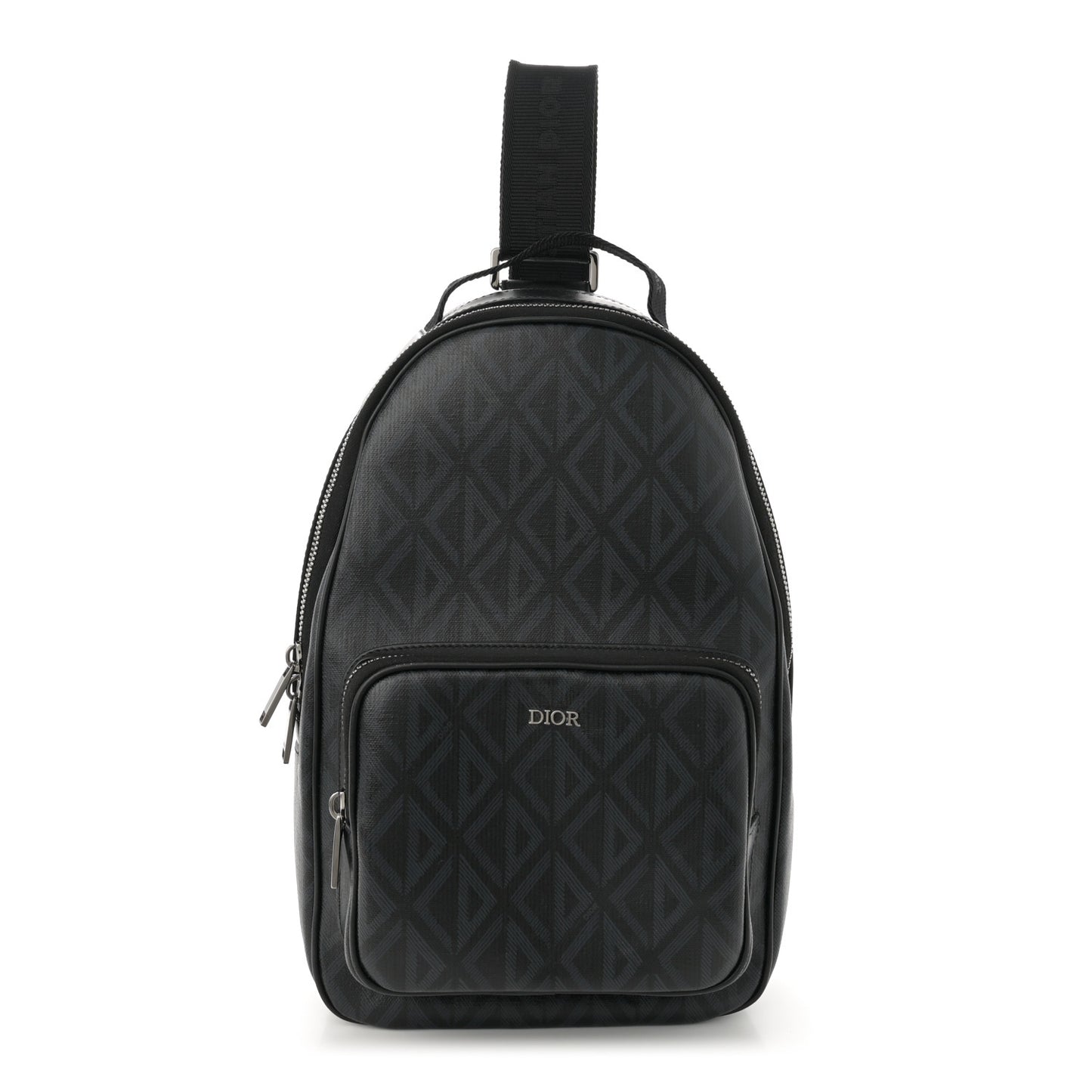 Coated Canvas CD Diamond Mini Rider Backpack Black