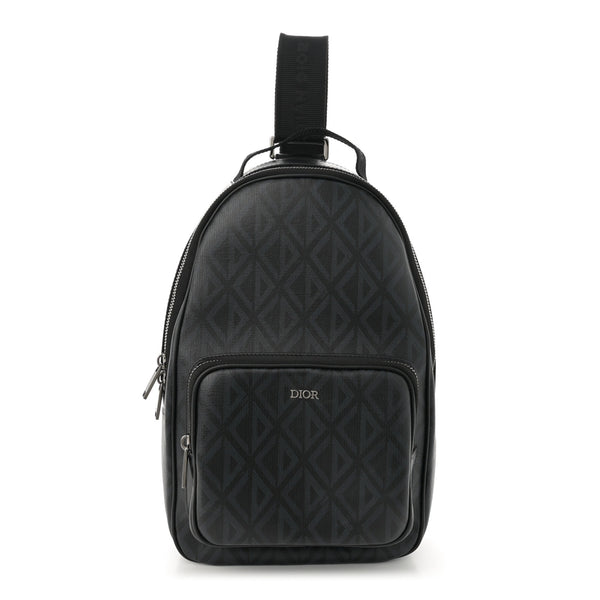 Christian Dior Coated Canvas CD Diamond Mini Rider Backpack Black 1618879 – FASHIONPHILE